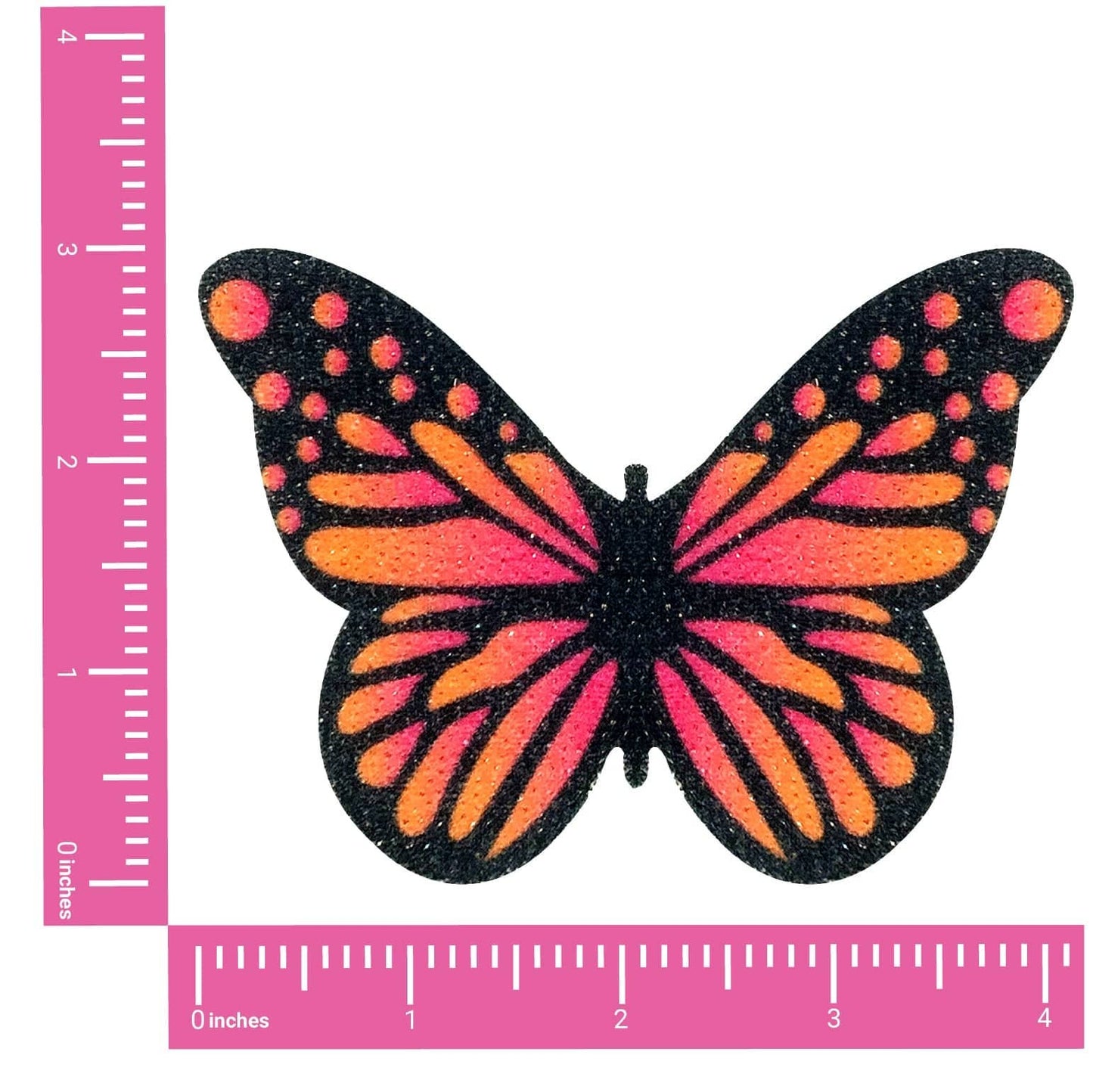 Large Velvet Ombre Butterfly Kisses Nipple Cover Pasties: MULTI / O/S