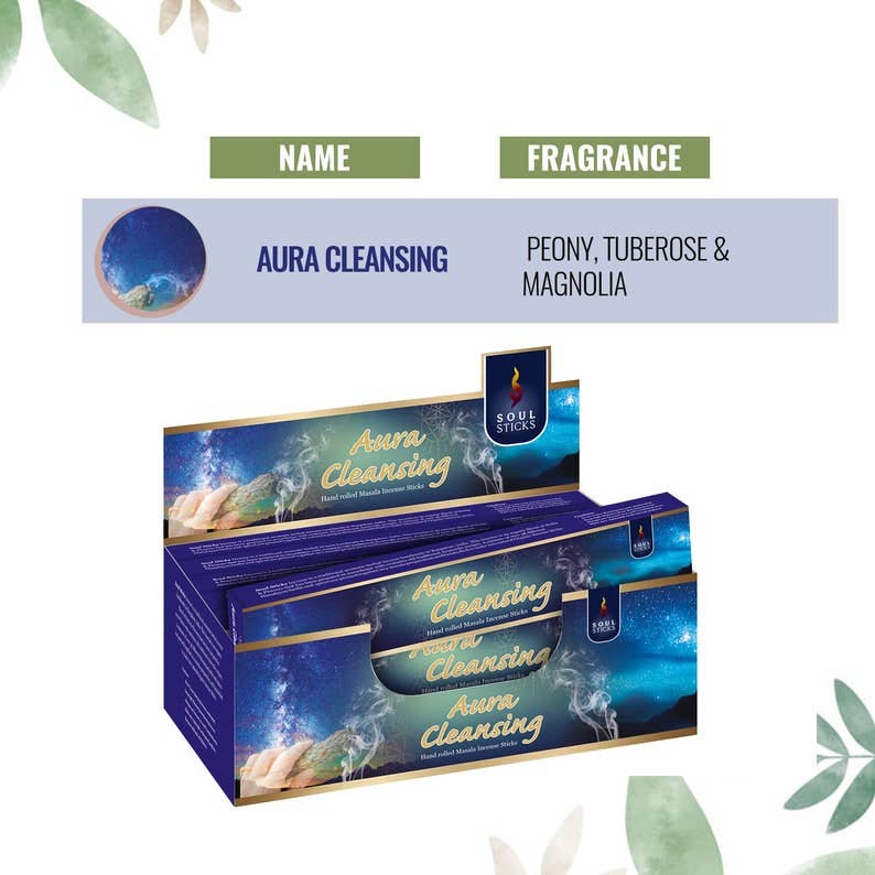 Masala Incense Sticks - Soul Sticks Aura Cleansing (12)
