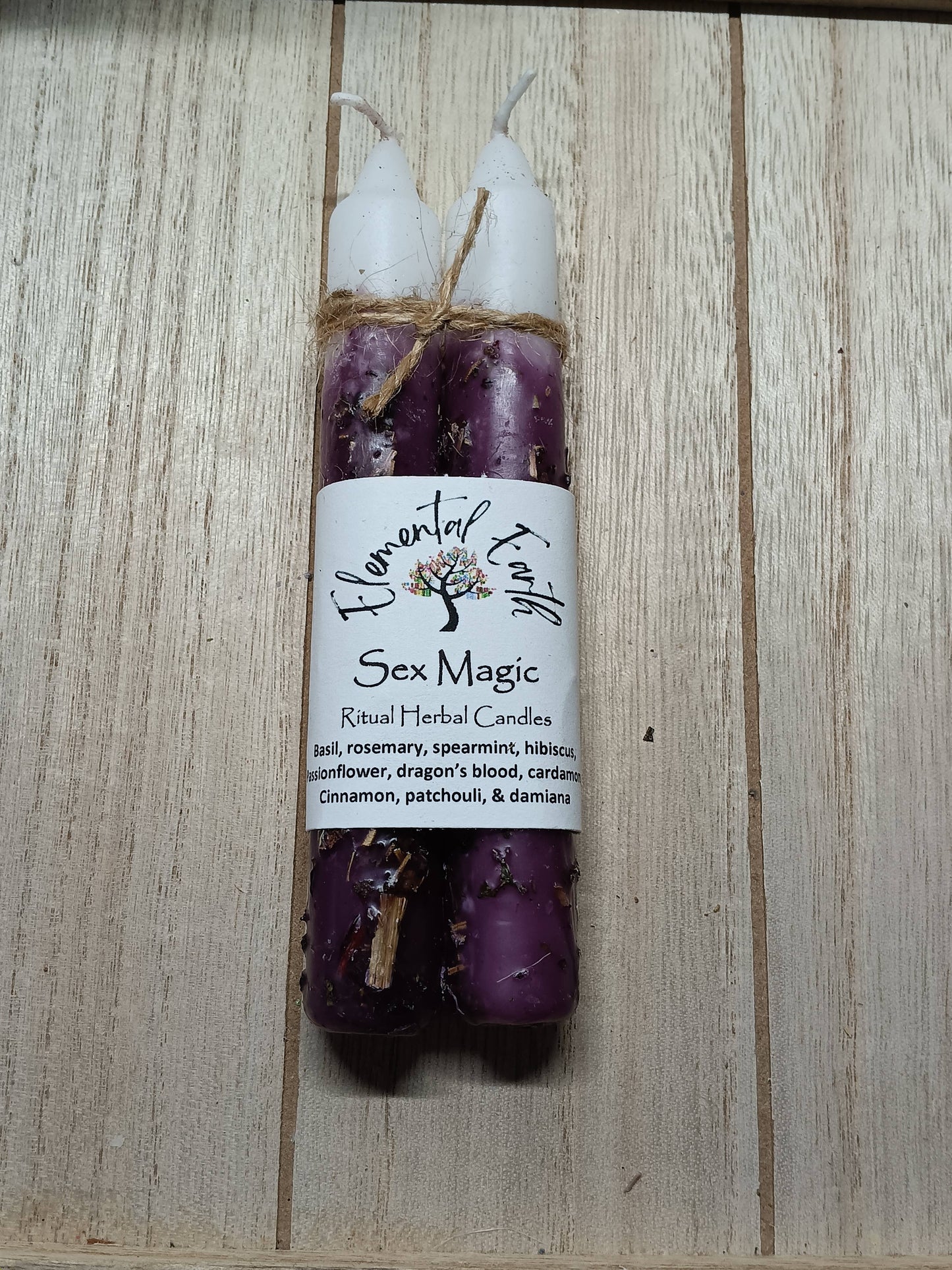 Sex Magic 6 inch Herbal Intention Candles
