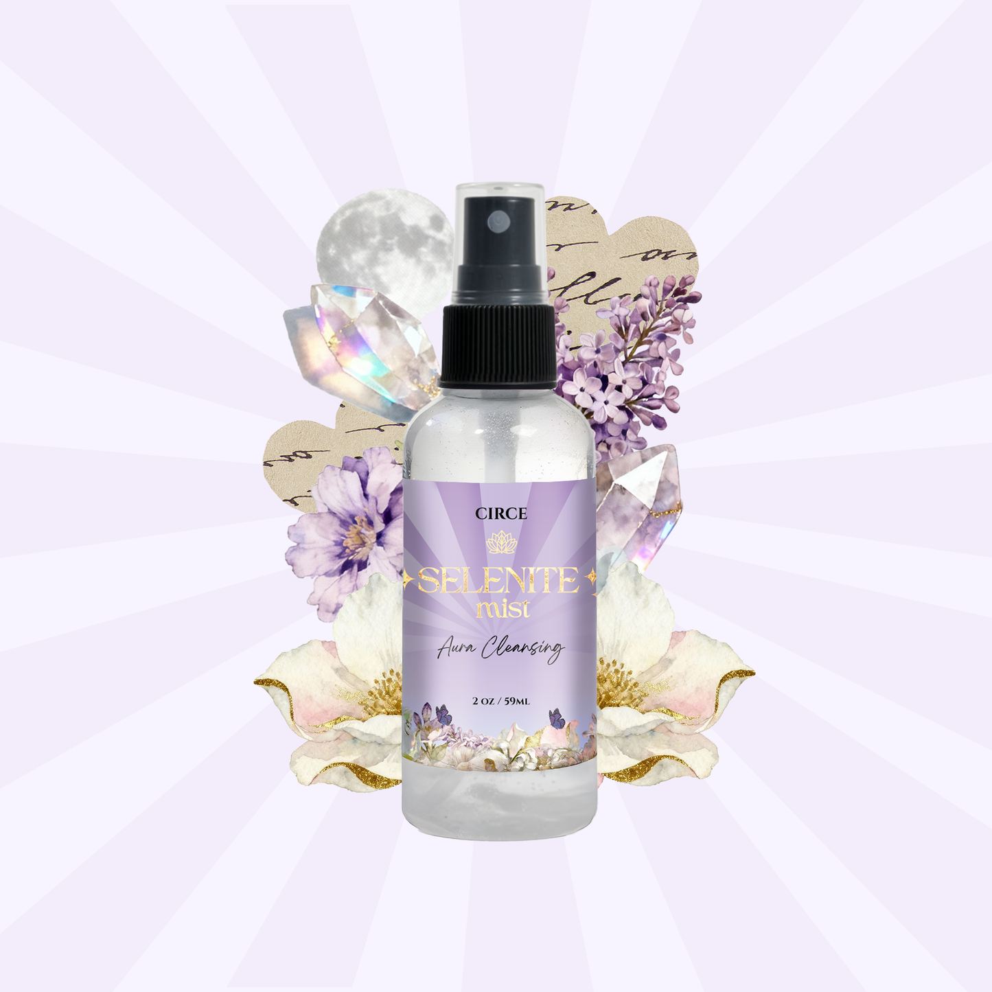 Selenite Aura Mist - Energy Clearing Spray 2oz