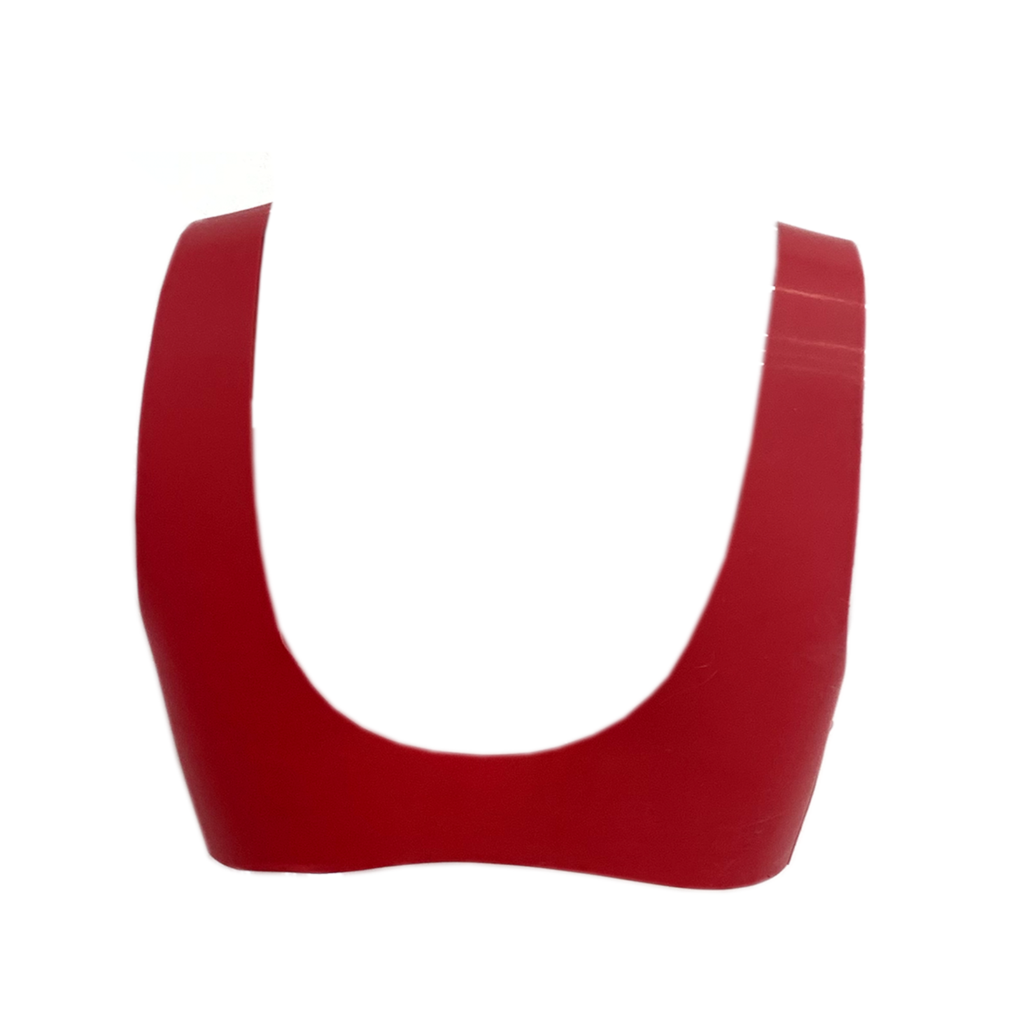 Broken Hearts Latex Bra Red: XXL