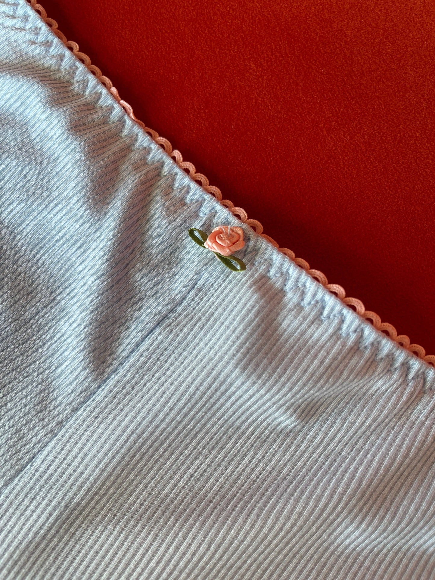 KILO BRAVA BLUE/PEACH RIBBED - UNDERWIRE BODYSUIT: POWDER BLUE/WHISPER PEACH / XXXL