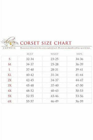 Lavish Black Velvet Overbust Corset: Large