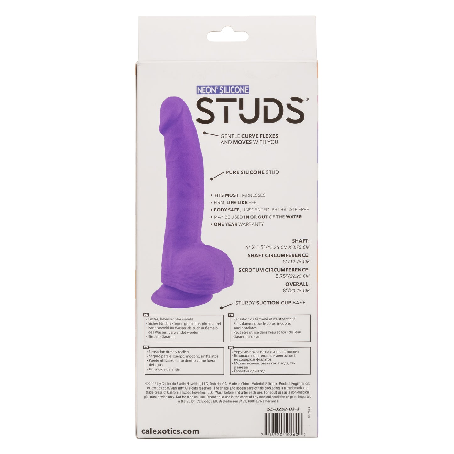 Neon® Silicone Studs® 6"/15.25 cm - Purple