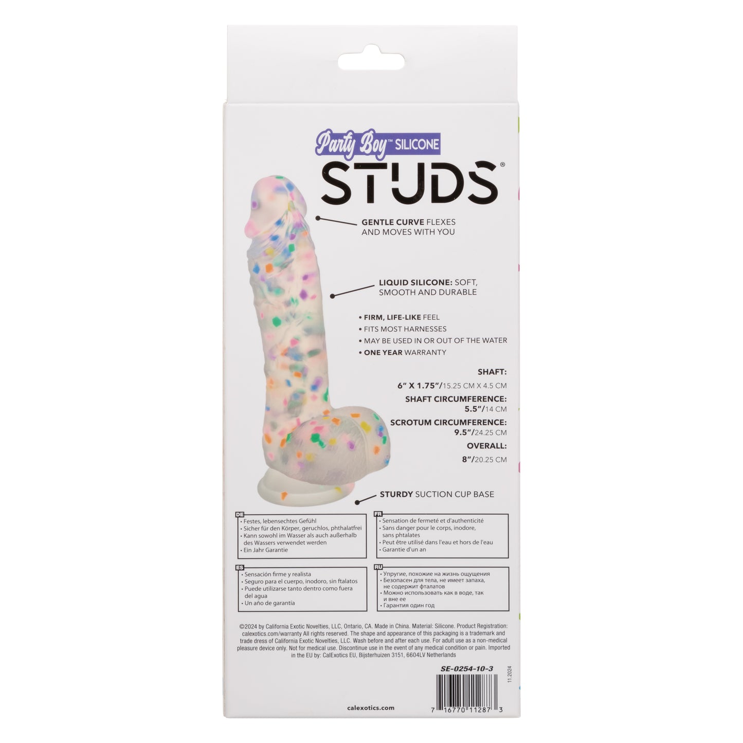 Party Boy™ Silicone Studs® 6"/15.25 cm