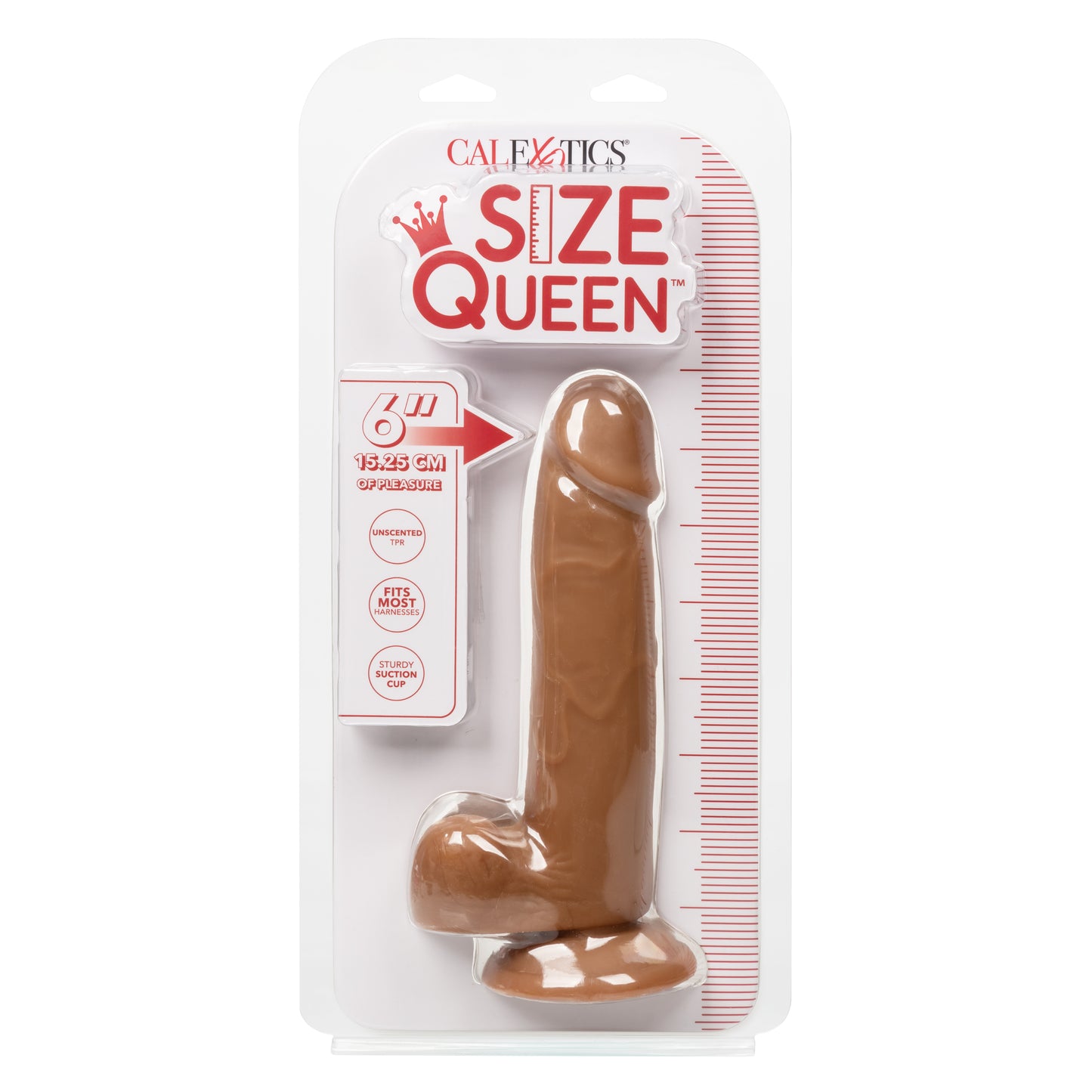 Size Queen® 6"/15.25 cm - Brown