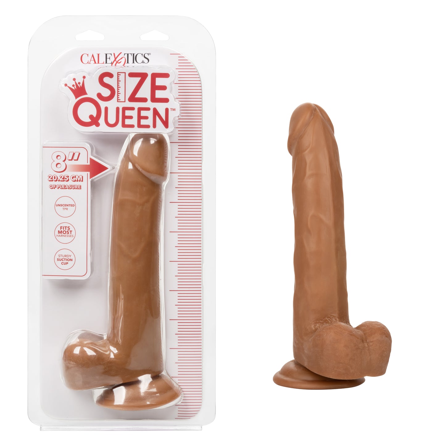Size Queen® 8"/20.25 cm - Brown