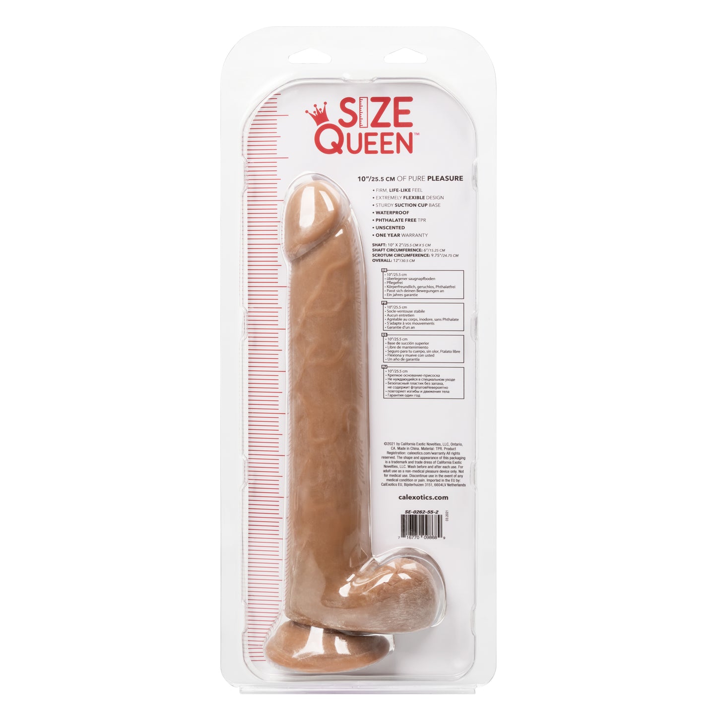 Size Queen® 10"/25.5 cm - Brown