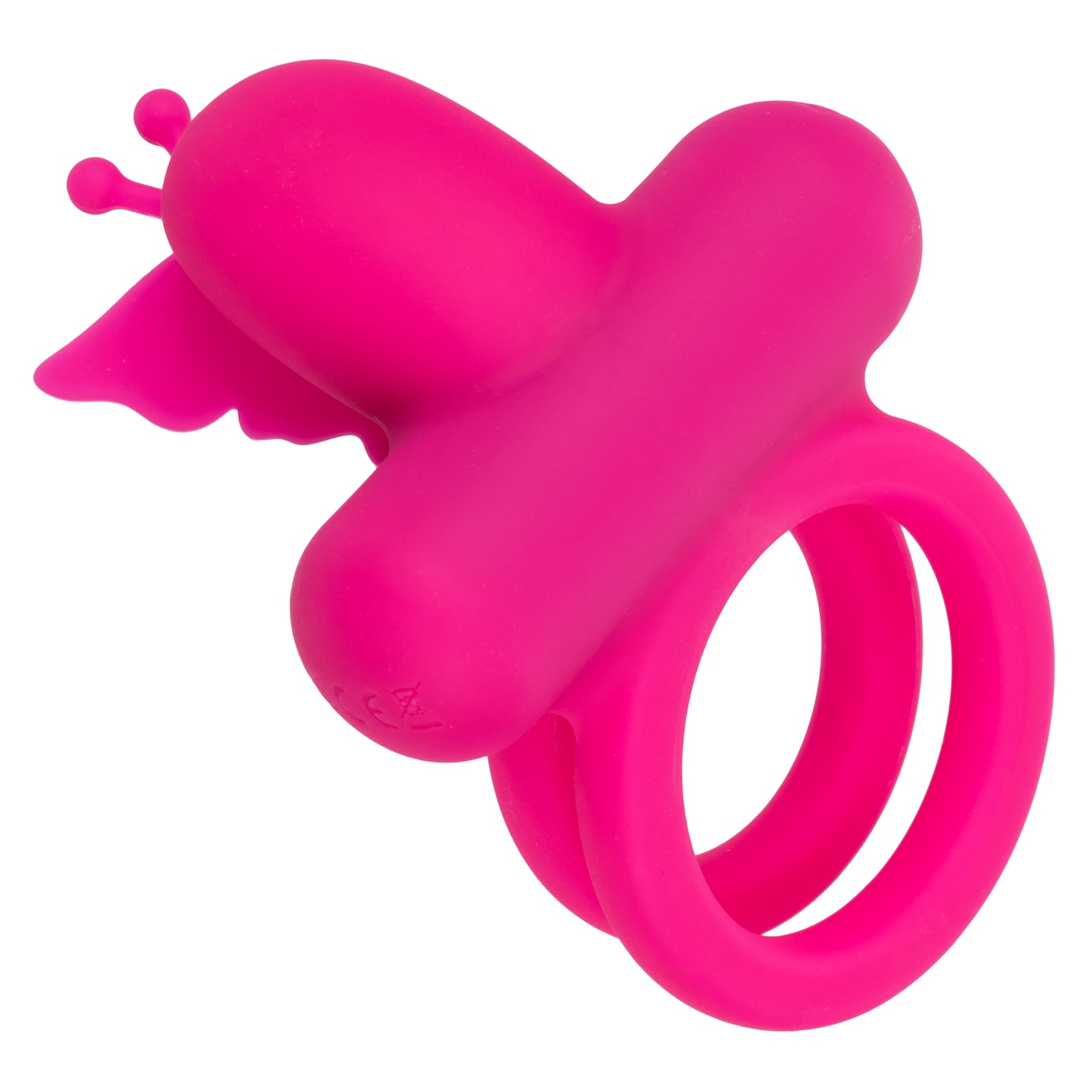 Silicone Rechargeable Dual Butterfly Ring