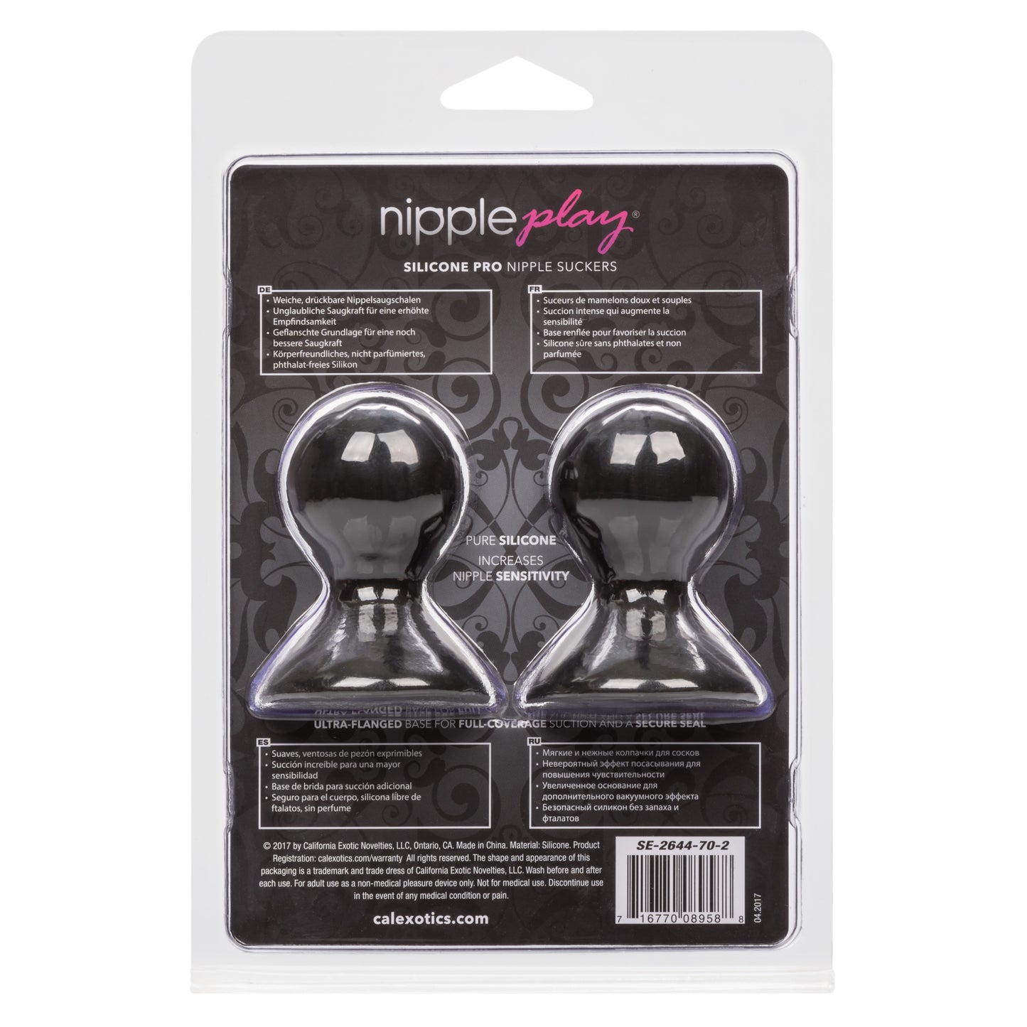 Nipple Play® Silicone Pro Nipple Suckers - Black