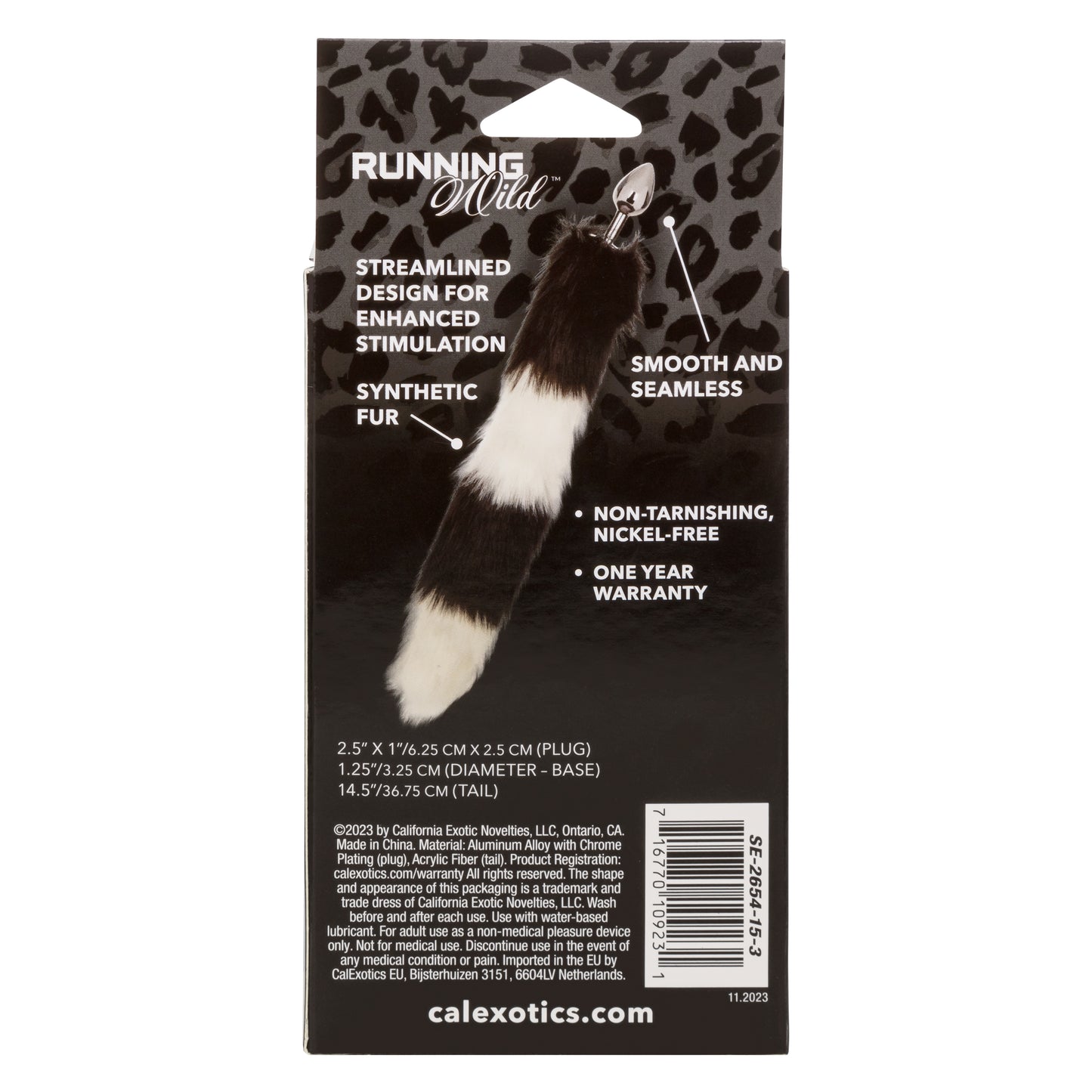 Running Wild™ Black & White Tail
