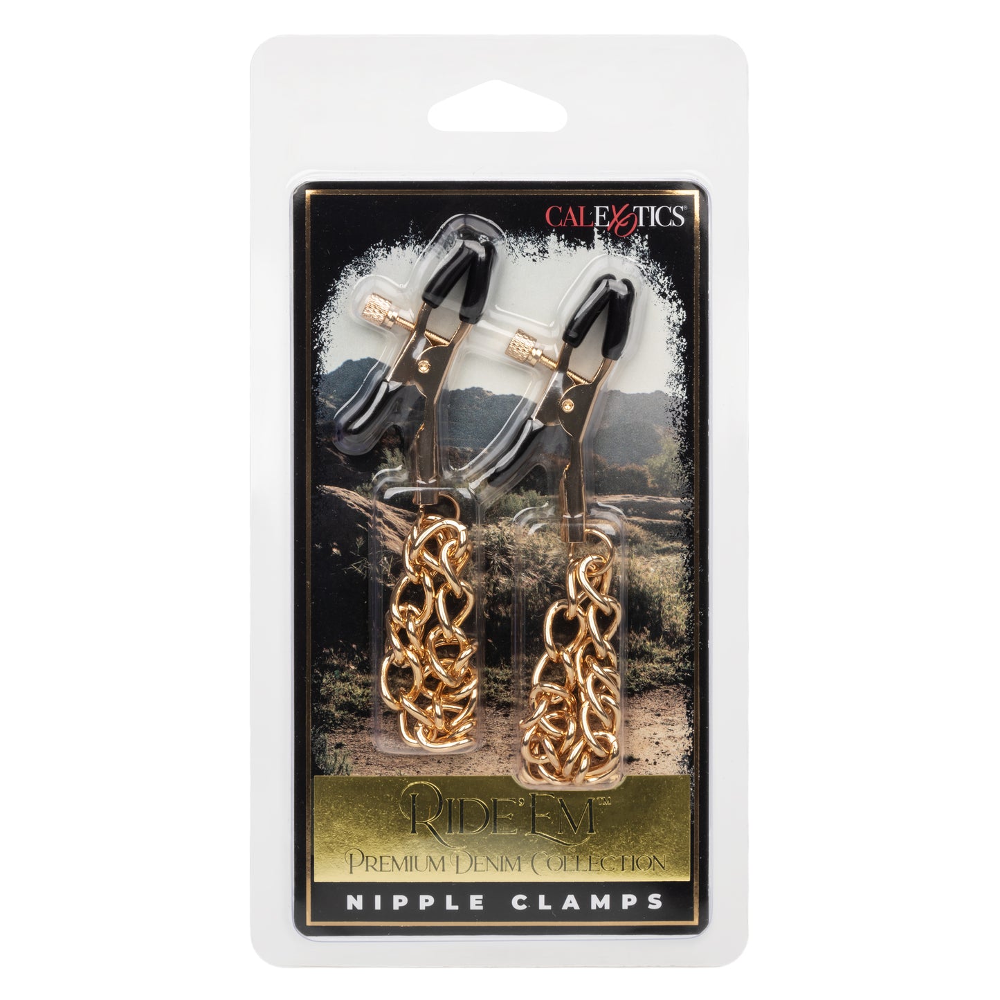 Ride 'em™ Premium Denim Collection Nipple Clamps