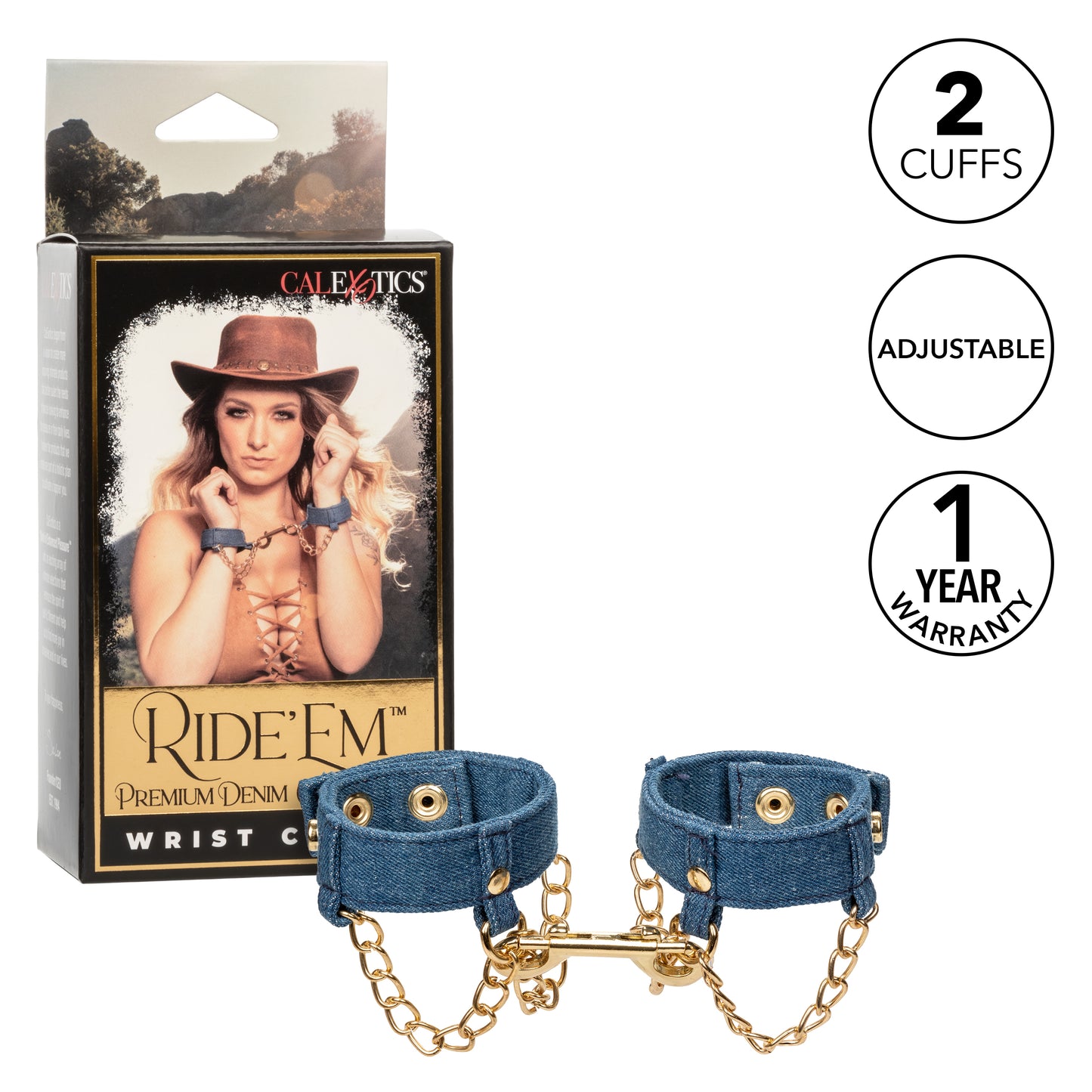 Ride 'em™ Premium Denim Collection Ankle Cuffs