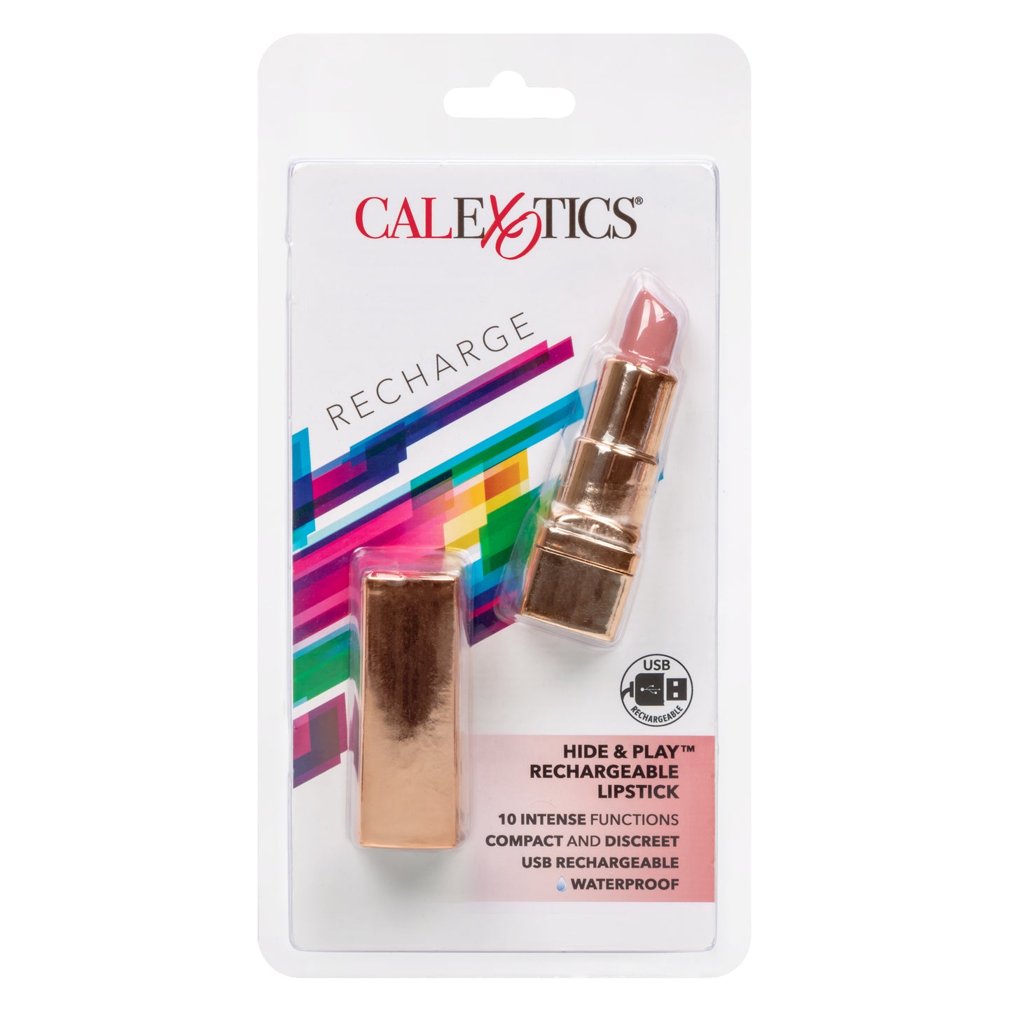 Hide & Play™ Rechargeable Lipstick - PINK