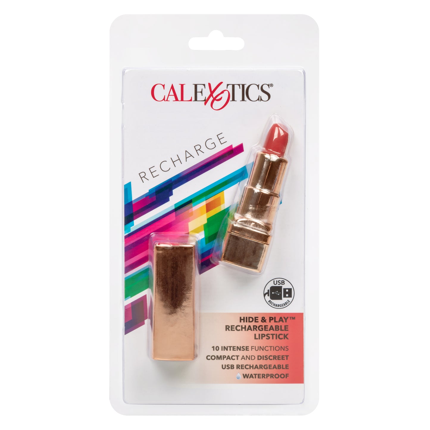 Hide & Play™ Rechargeable Lipstick - Red
