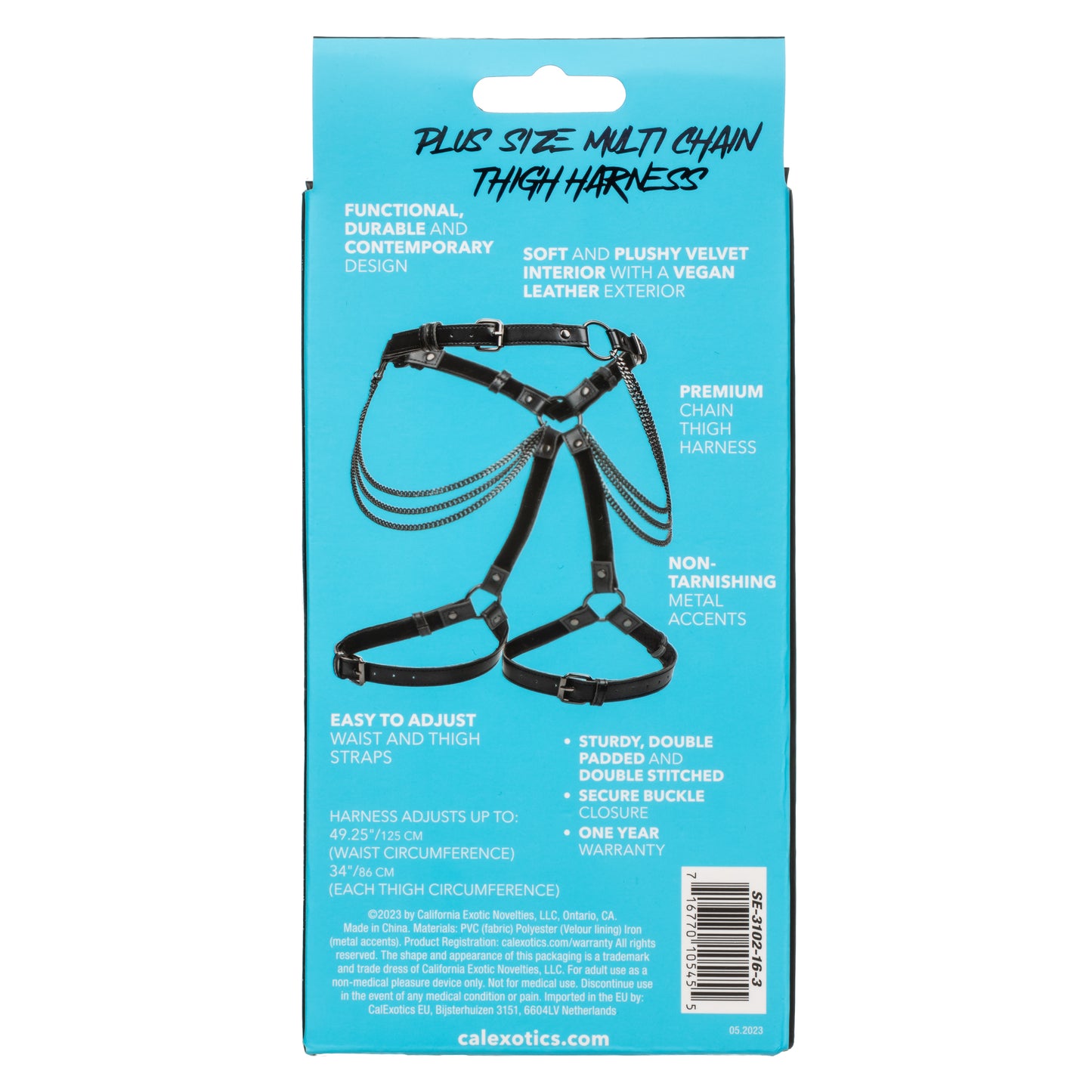 Euphoria Collection Plus Size Multi Chain Thigh Harness
