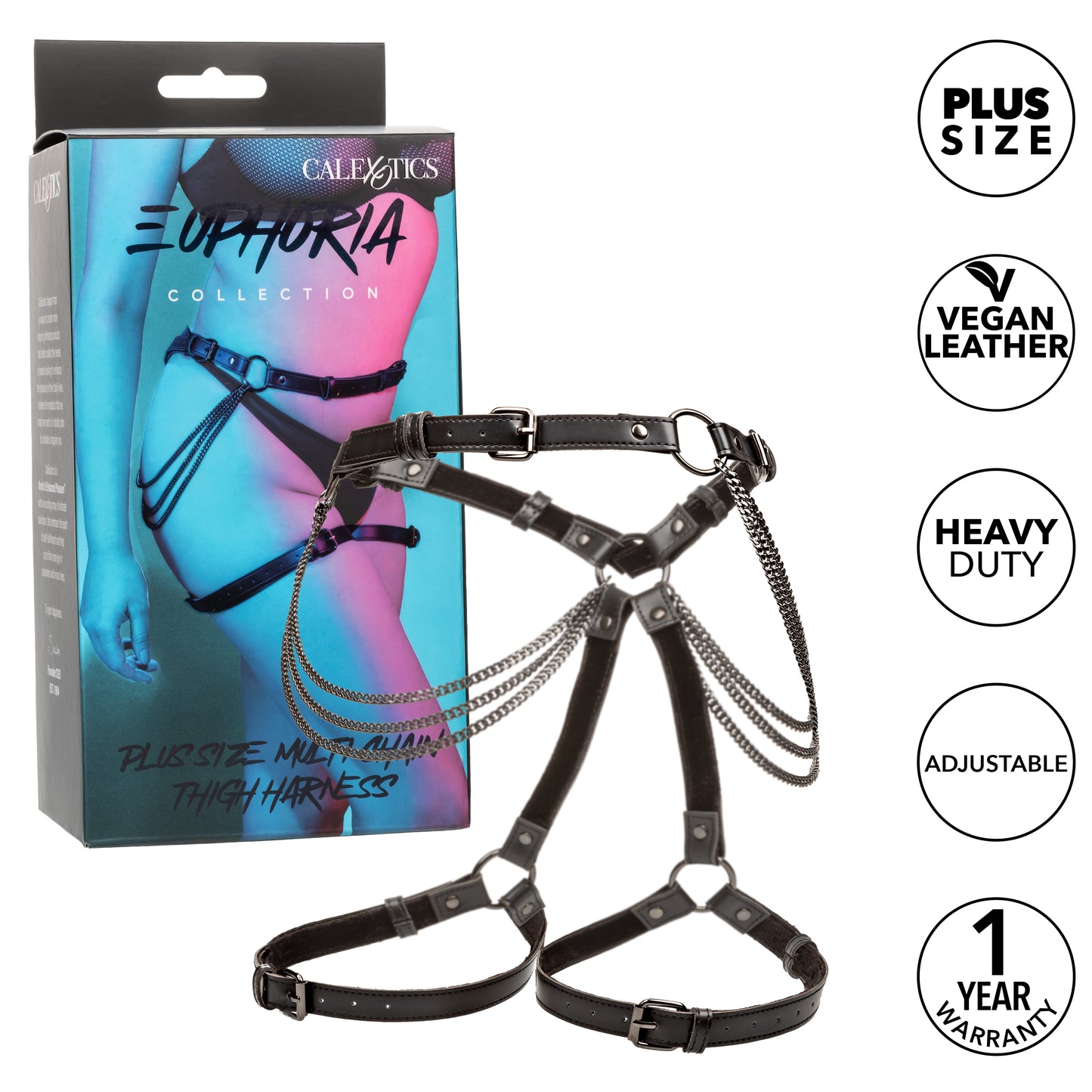 Euphoria Collection Plus Size Multi Chain Thigh Harness