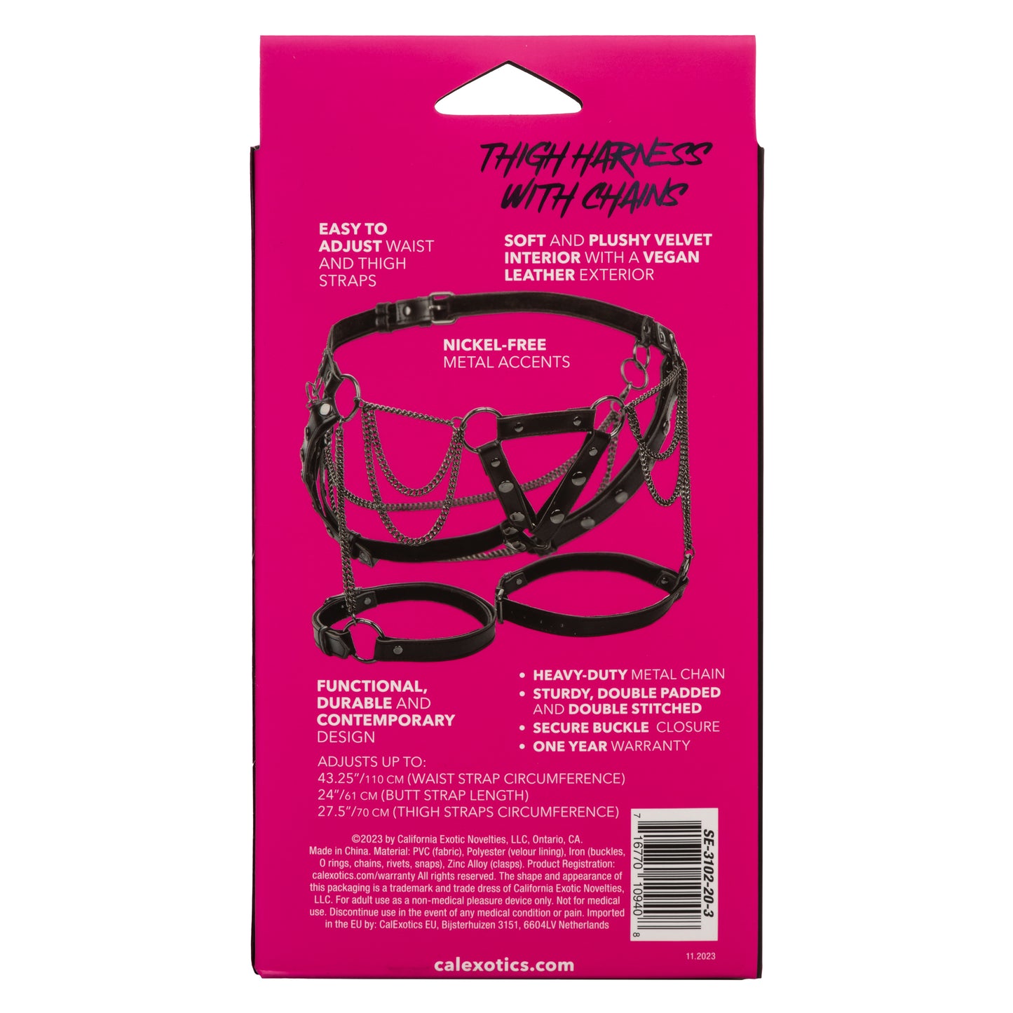 Euphoria Collection Thigh Harness With Chains
