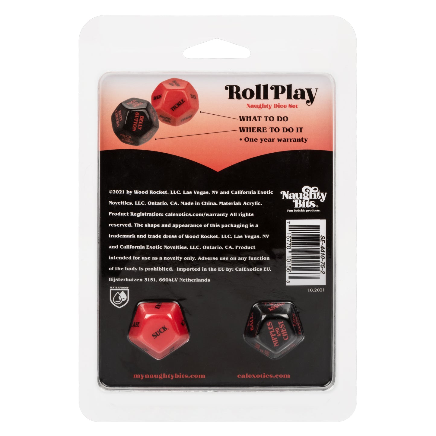 Naughty Bits® Roll Play Naughty Dice Set
