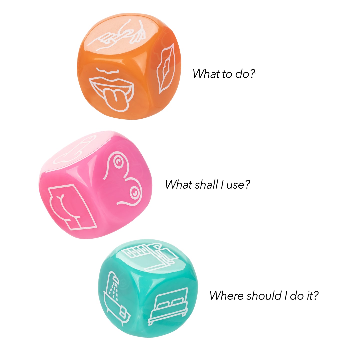 Naughty Bits® Roll With It™ Icon-Based Sex Dice Game