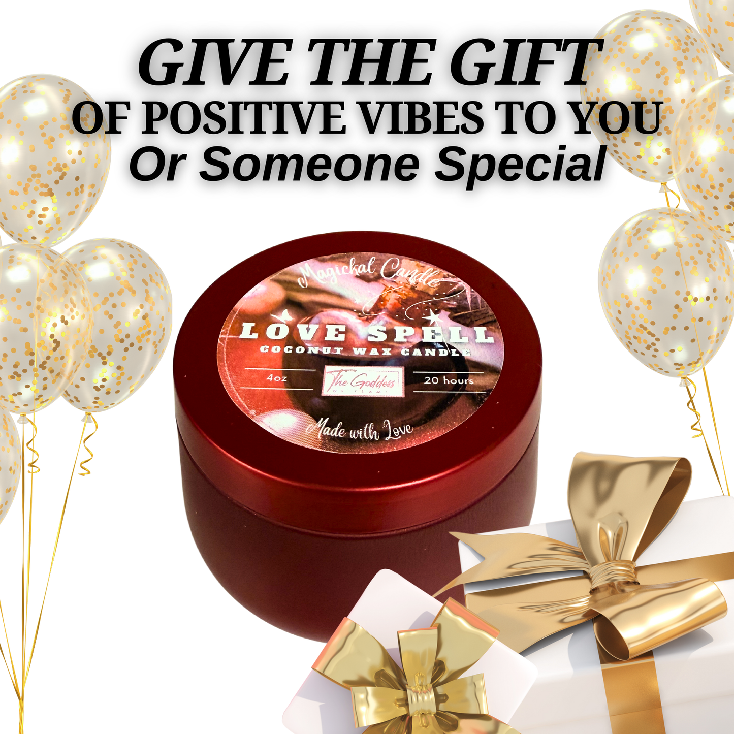 Love Spell Candle - Attracting New Love, Specific Person: Red / Small 4oz
