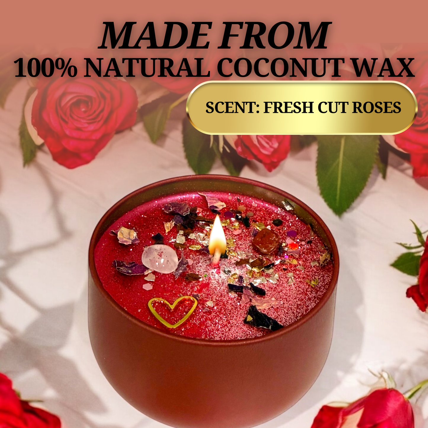 Love Spell Candle - Attracting New Love, Specific Person: Red / Small 4oz