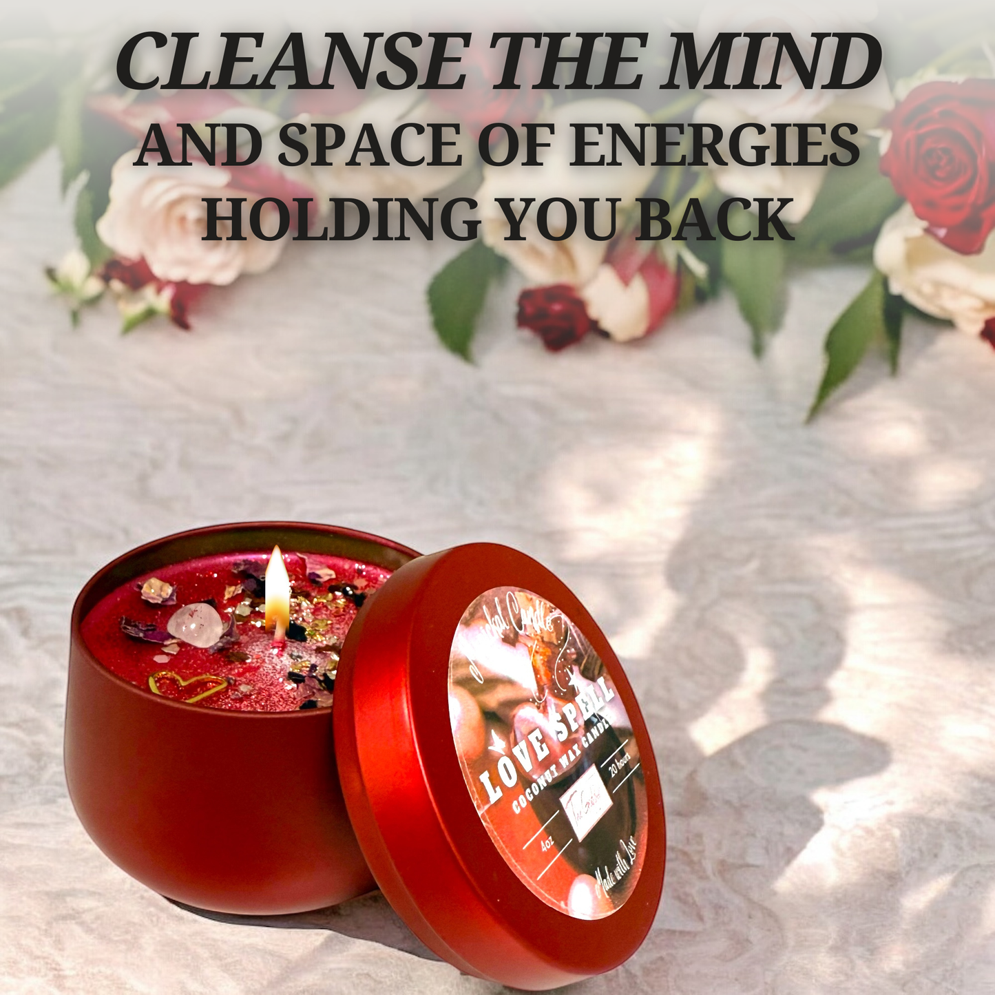Love Spell Candle - Attracting New Love, Specific Person: Red / Small 4oz