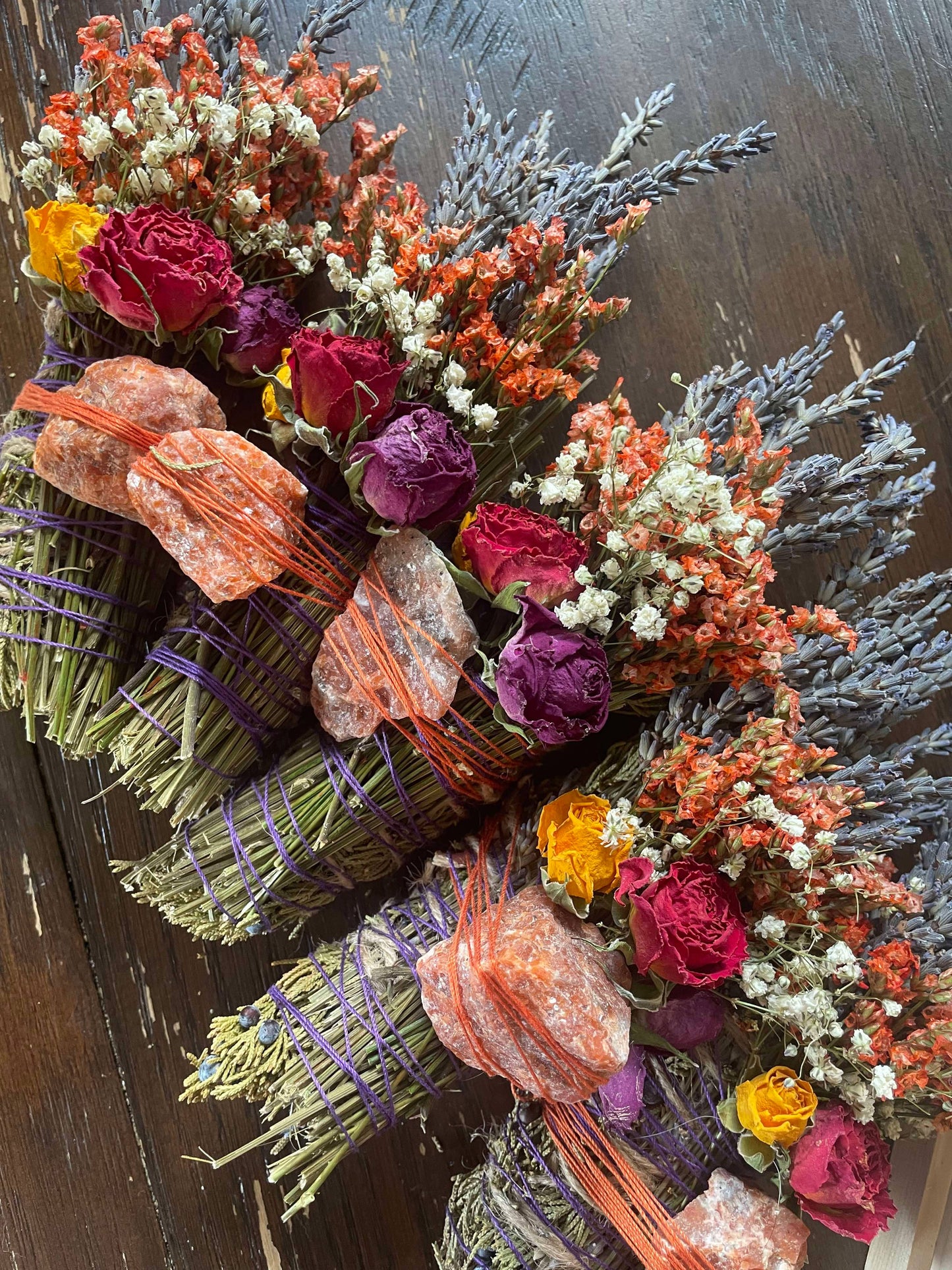 Sunstone Smudge Stick, Cedar and Lavender Smoke Cleansing Wa