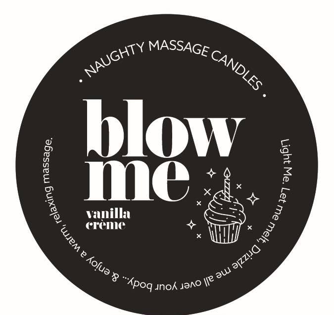 Naughty Notes Mini Massage Candle - Vanilla Creme Scent: Love You