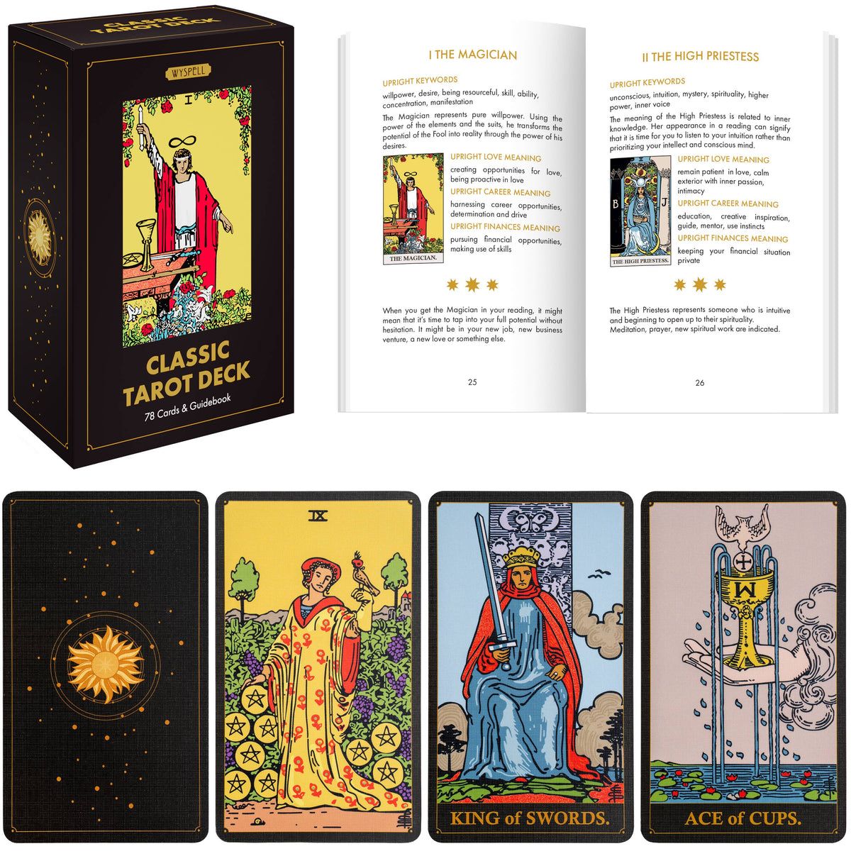 Wyspell Classic Tarot Cards - Dark Edition