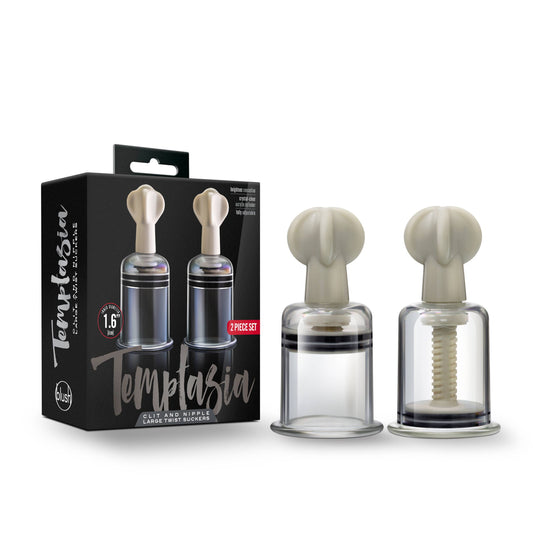 Temptasia - Clit And Nipple Large Twist Suckers - Set of 2
