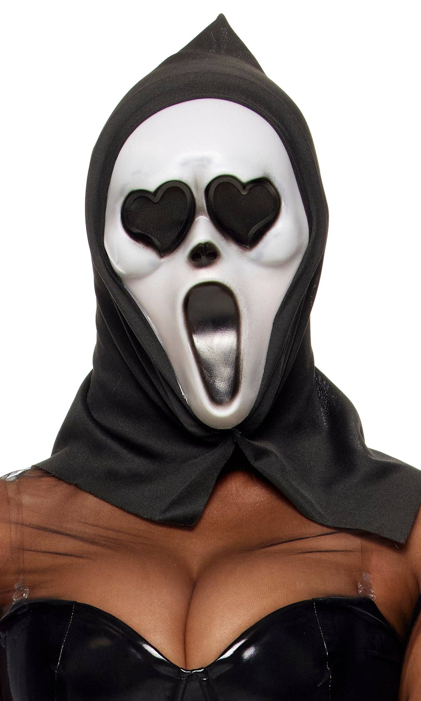 Scream For Me Costume Mask: Black / O/S