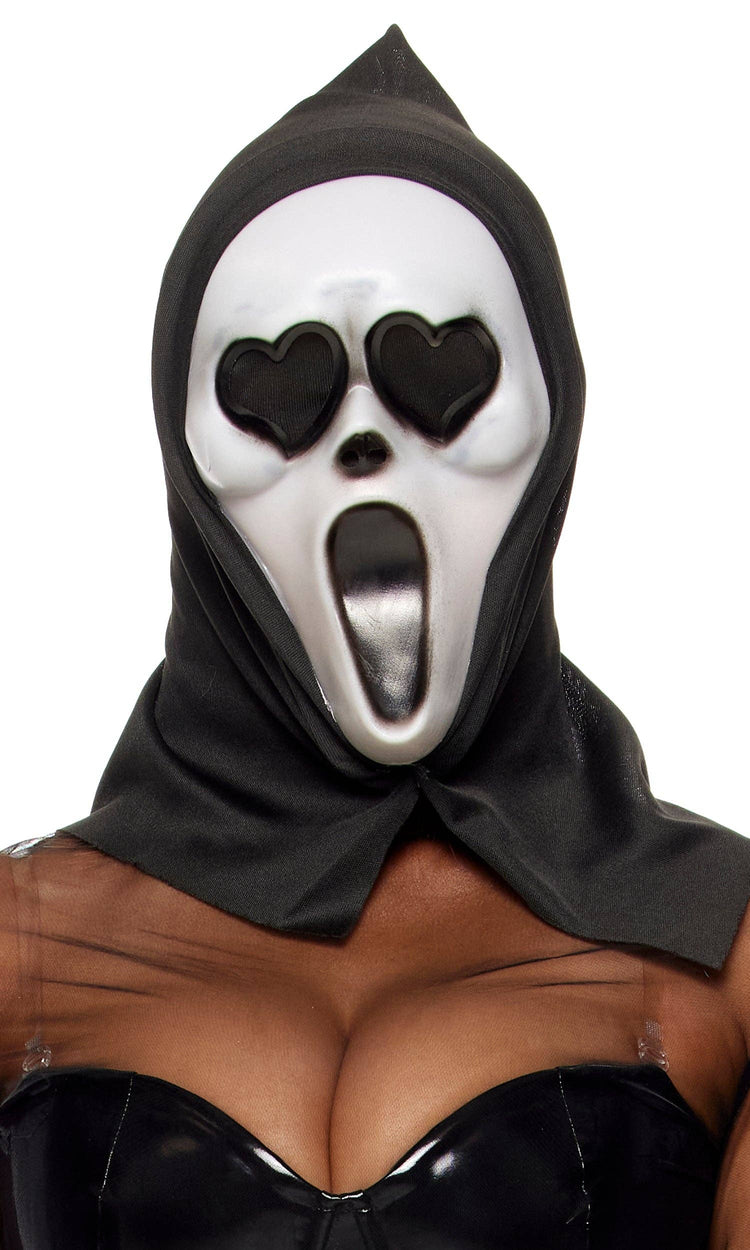 Scream For Me Costume Mask: Black / O/S