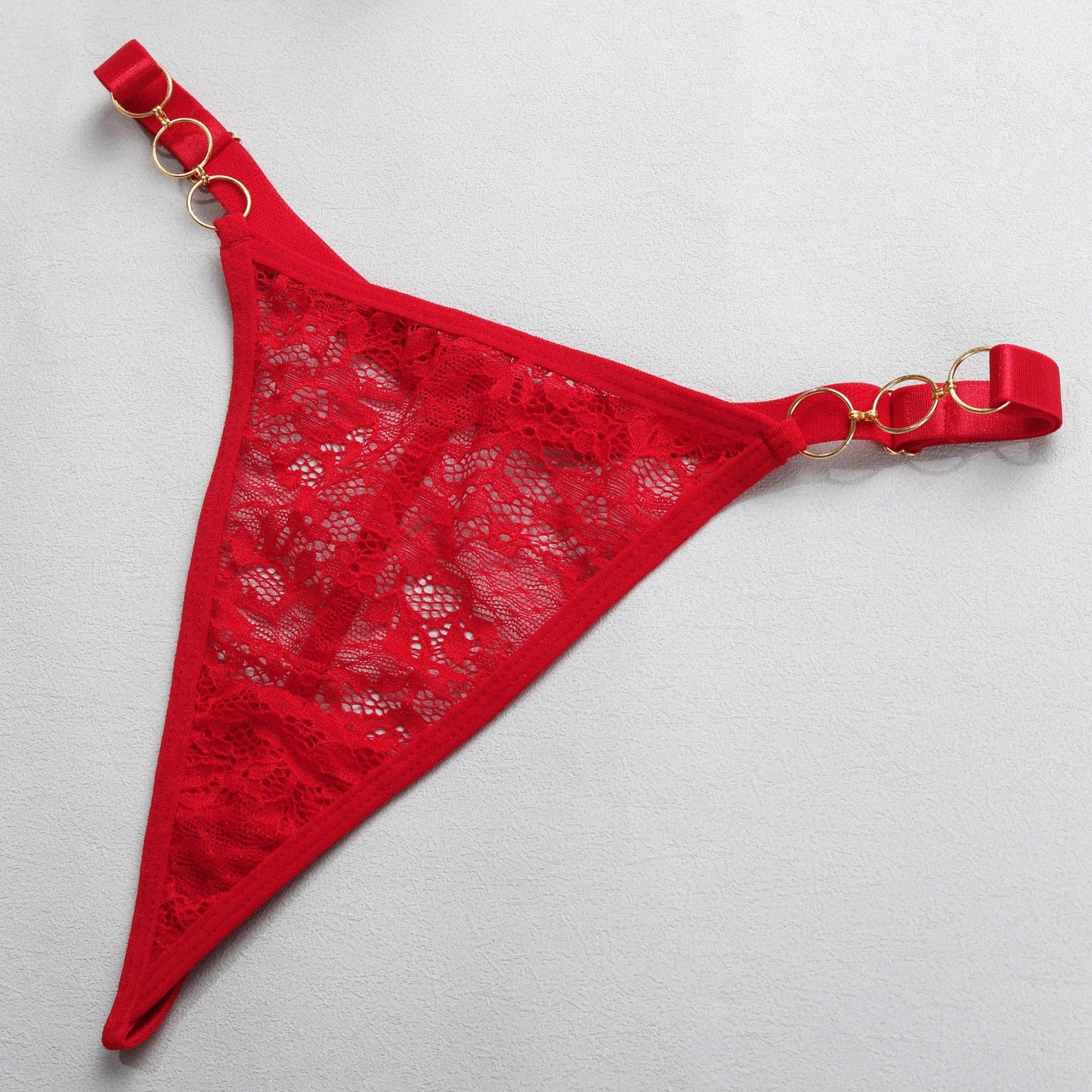 Lucky Floral Lace Side Split Lingerie Chemise Set