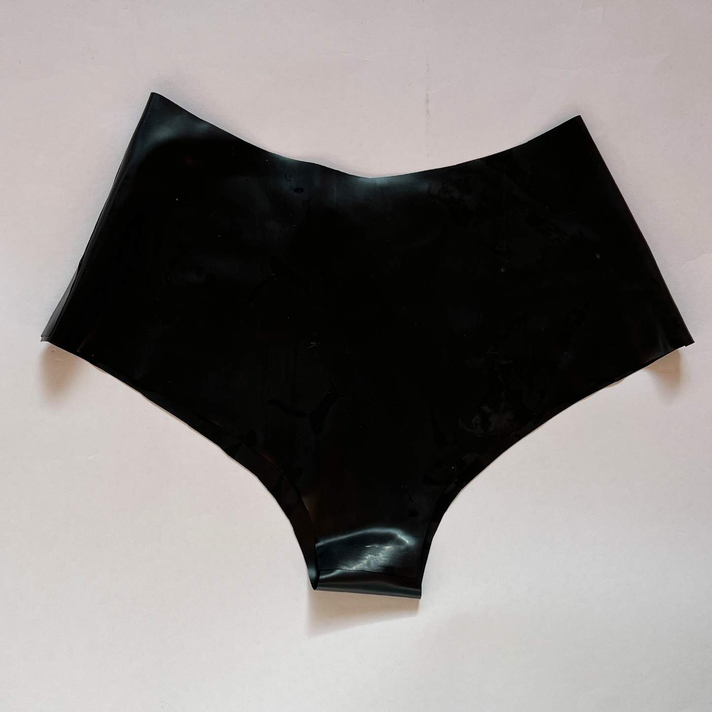 Latex High Waist Cheeky: Red / XXL