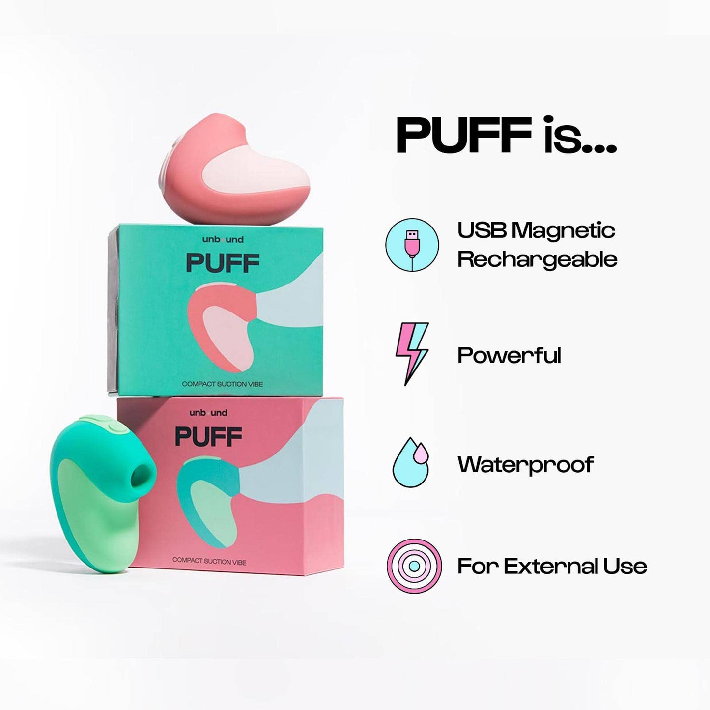 Puff - Best-Selling Waterproof Sex Toy: Mint / Sea