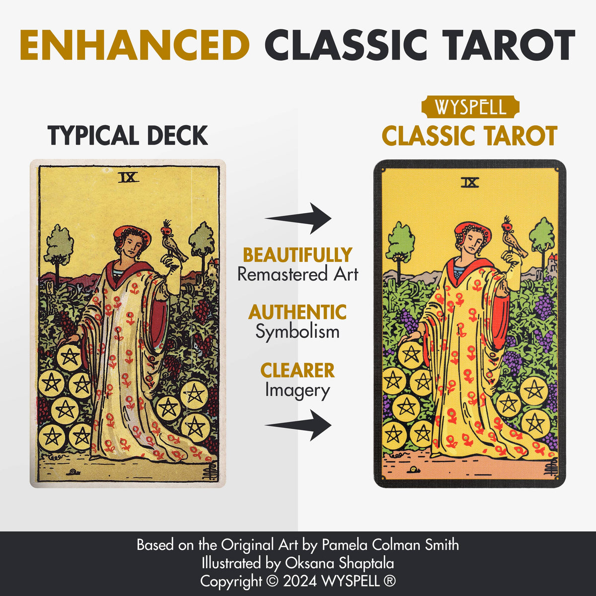 Wyspell Classic Tarot Cards - Dark Edition