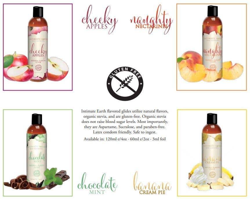 Cheeky Apples Natural Flavors Personal Lubricant Glide: 60ml