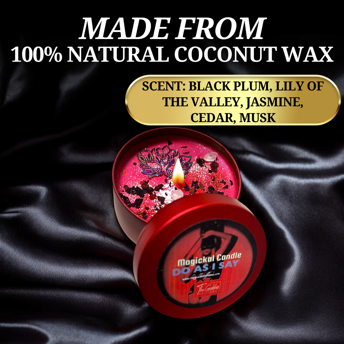 Do As I Say Love Spell Magic Candle: Red / Small 4oz