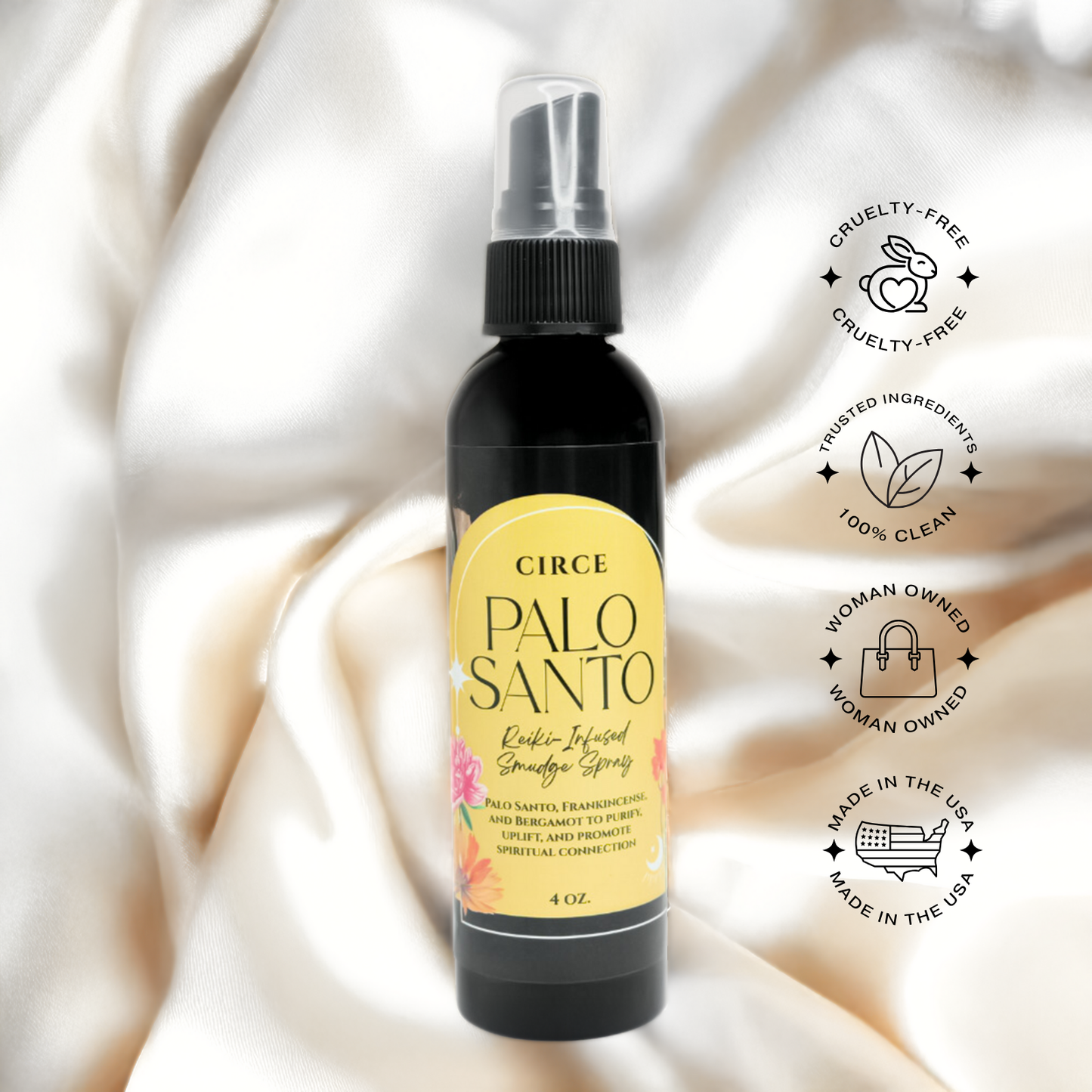 Palo Santo Smudge Spray | 4 oz - Wholesale