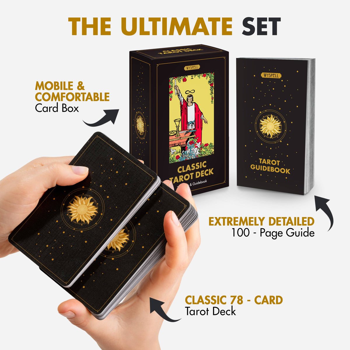 Wyspell Classic Tarot Cards - Dark Edition