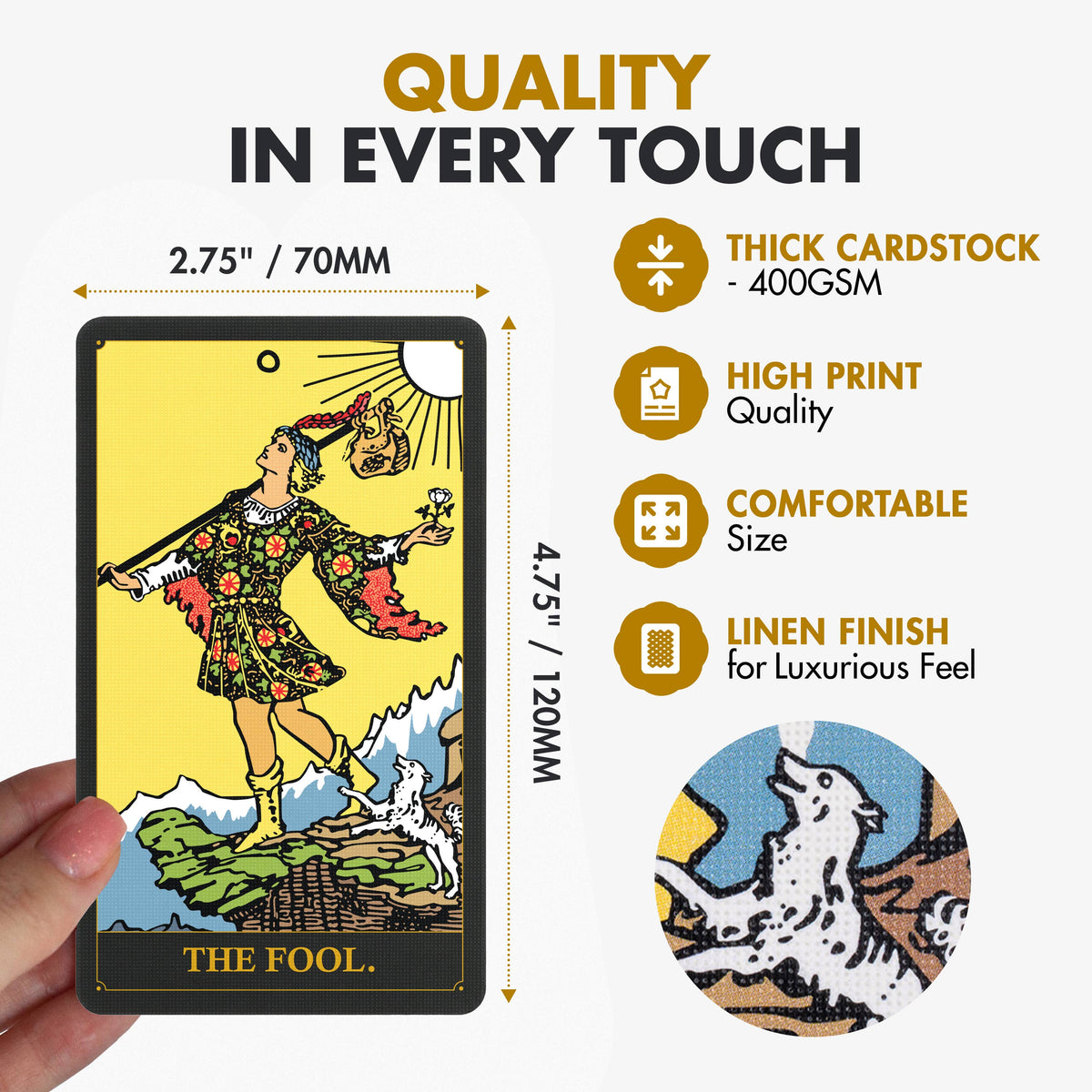 Wyspell Classic Tarot Cards - Dark Edition