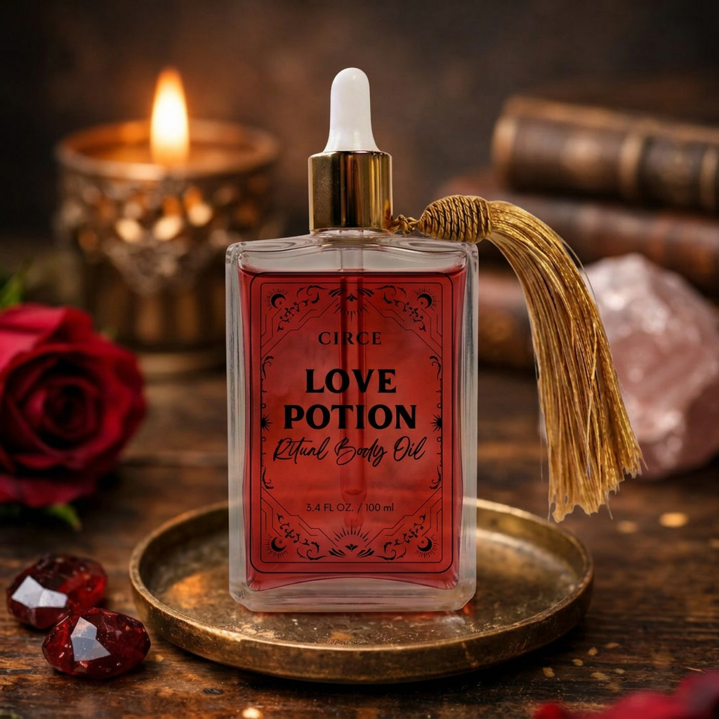 Love Potion Ritual Body Oil — Attraction & Self-Love Oil: 3.4 oz (Full Size)