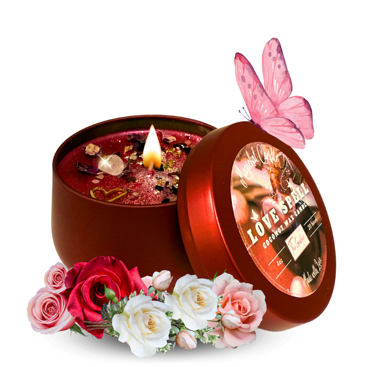 Love Spell Candle - Attracting New Love, Specific Person: Red / Small 4oz