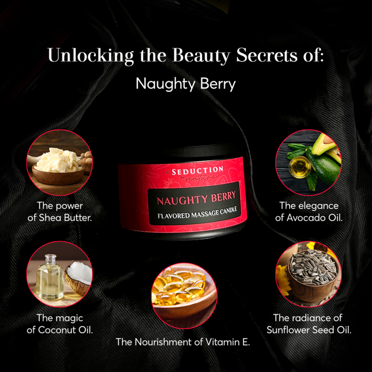 Naughty Berry - Kissable Massage Candle