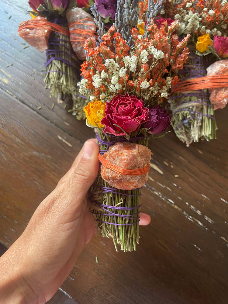 Sunstone Smudge Stick, Cedar and Lavender Smoke Cleansing Wa