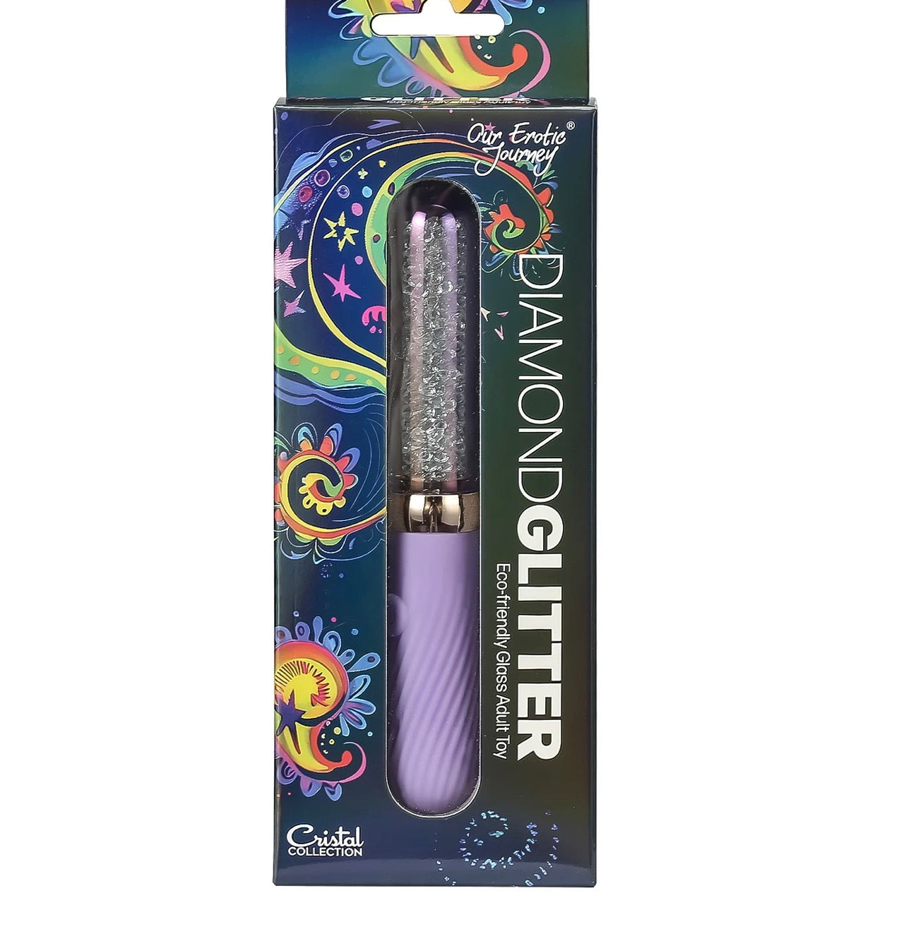 Diamond Glitter Glass Clitoral Vibrator