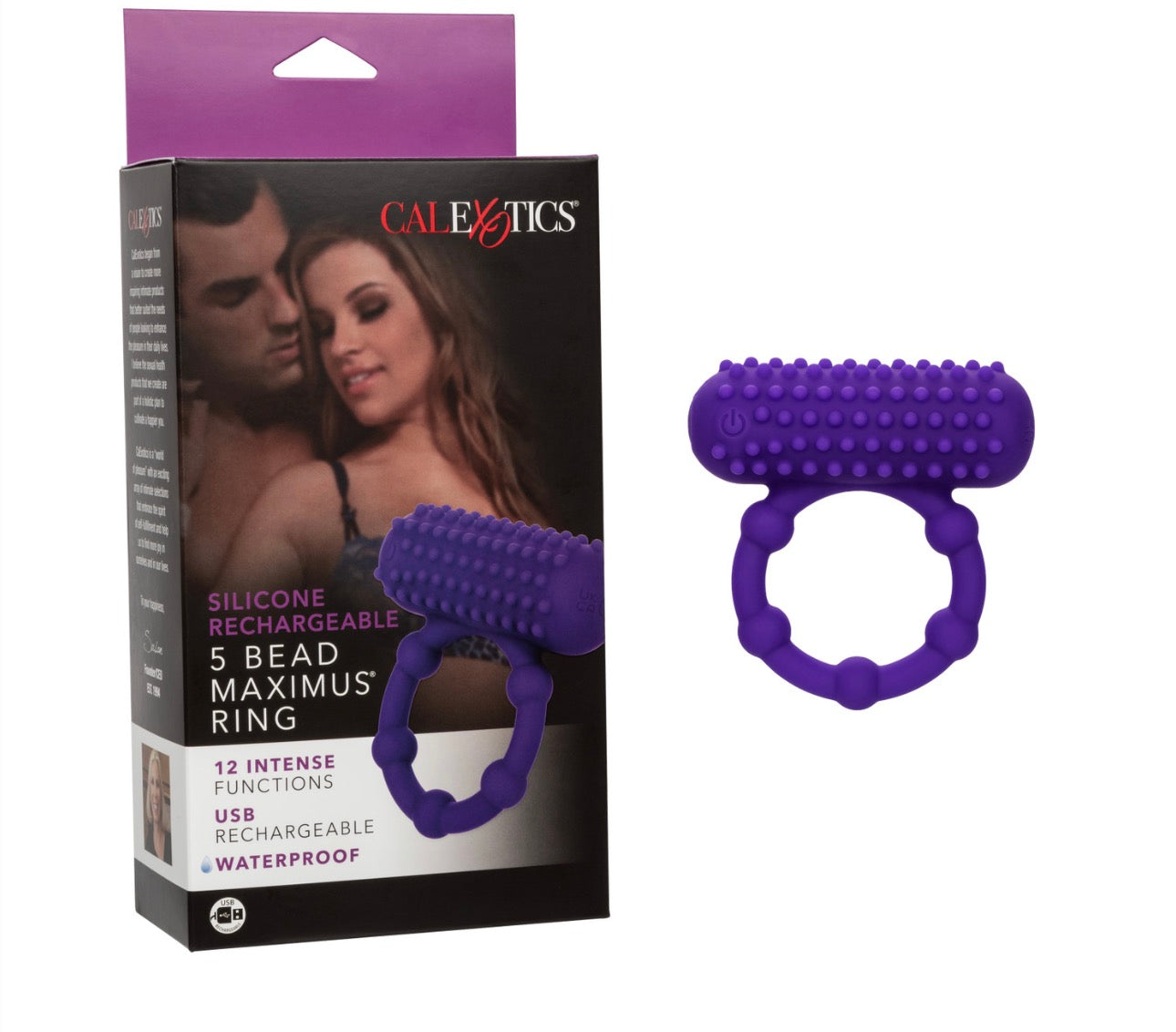 Silicone Rechargeable 5 Bead Maximus® Ring