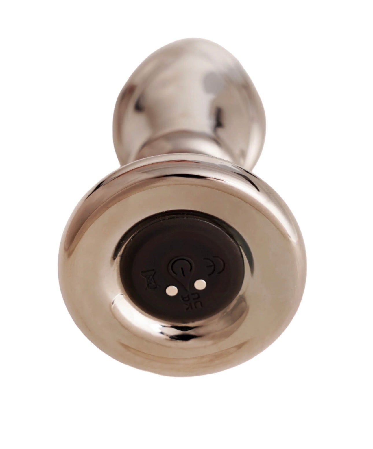 OEJ Black Opal Anal Glass Toy with Rechargeable Vibrator