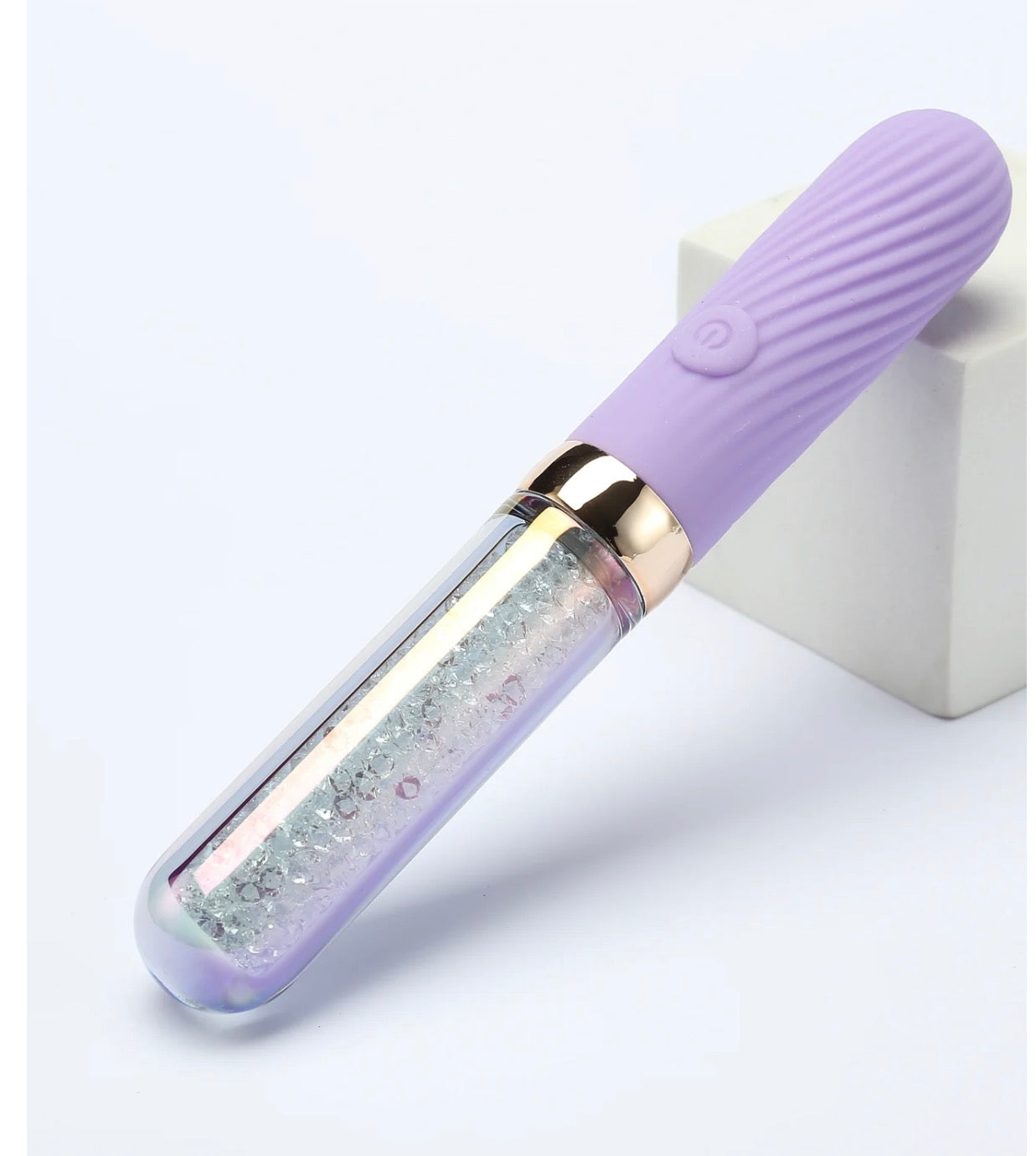 Diamond Glitter Glass Clitoral Vibrator